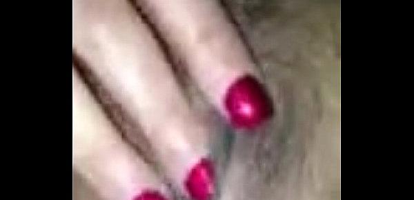  Florence Dixon spreading wide and fingering a hairy dripping pussy